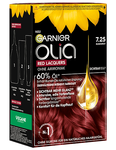 Olia Red Lacquers 7.25 Rubinrot Produktbild